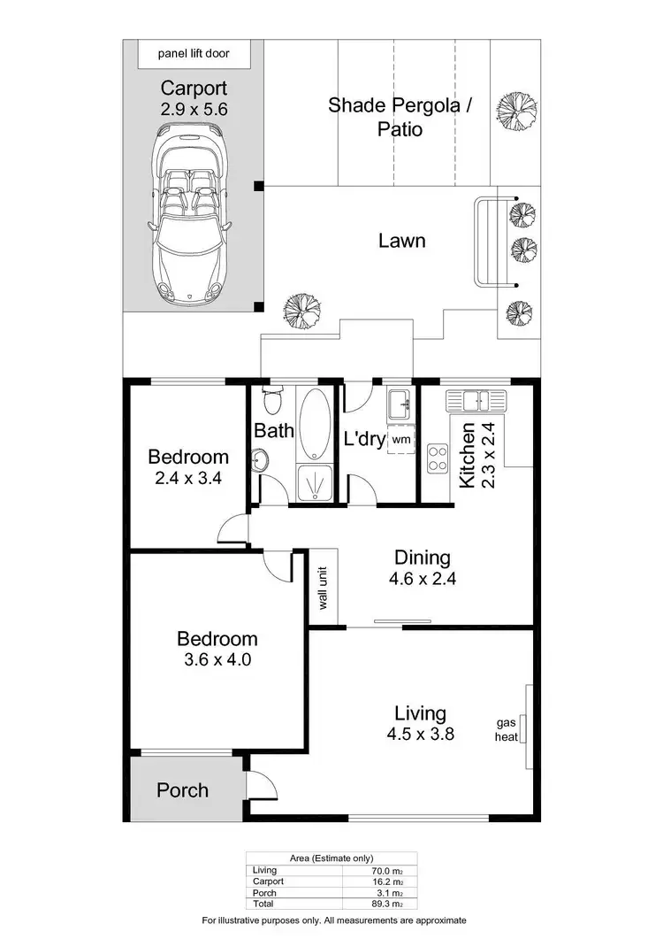 Floorplan of Homely unit listing, 3/9 Sutherland Road, Holden Hill SA 5088