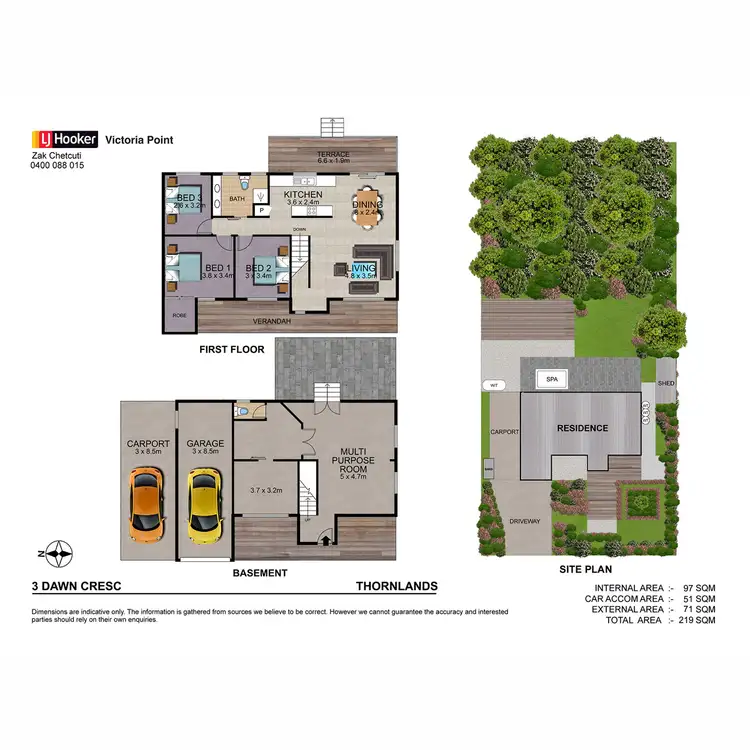 Floorplan of Homely house listing, 3 Dawn Crescent, Thornlands QLD 4164