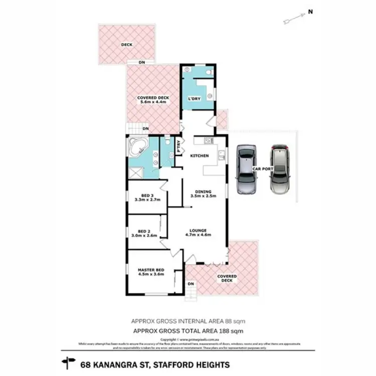Floorplan of Homely house listing, 68 Kanangra Street, Stafford QLD 4053