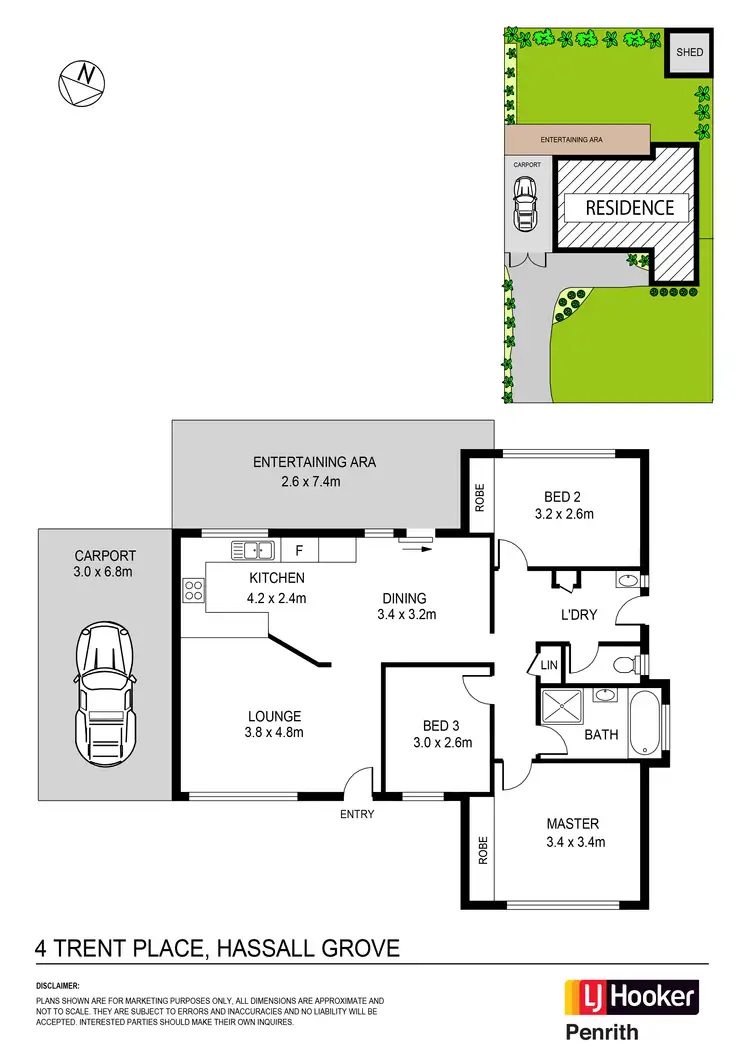 Floorplan of Homely house listing, 4 Trent Place, Hassall Grove NSW 2761
