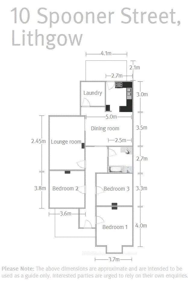 Floorplan of Homely house listing, 10 Spooner Street, Lithgow NSW 2790