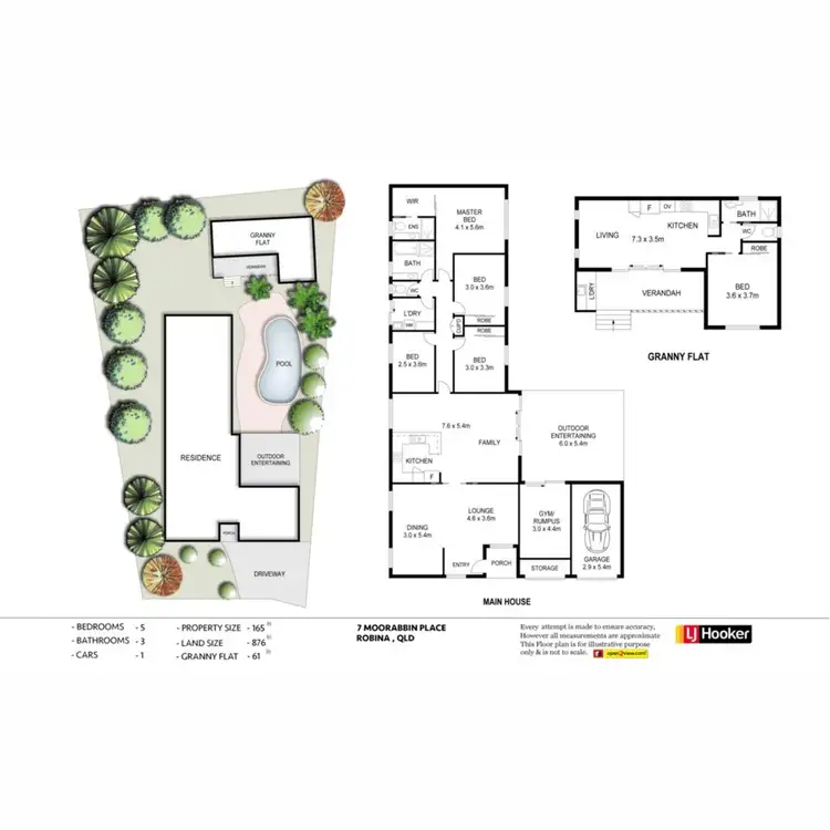 Floorplan of Homely house listing, 7 Moorabbin Place, Robina QLD 4226