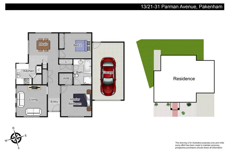 Floorplan of Homely unit listing, 13/21-31 Parman Avenue, Pakenham VIC 3810