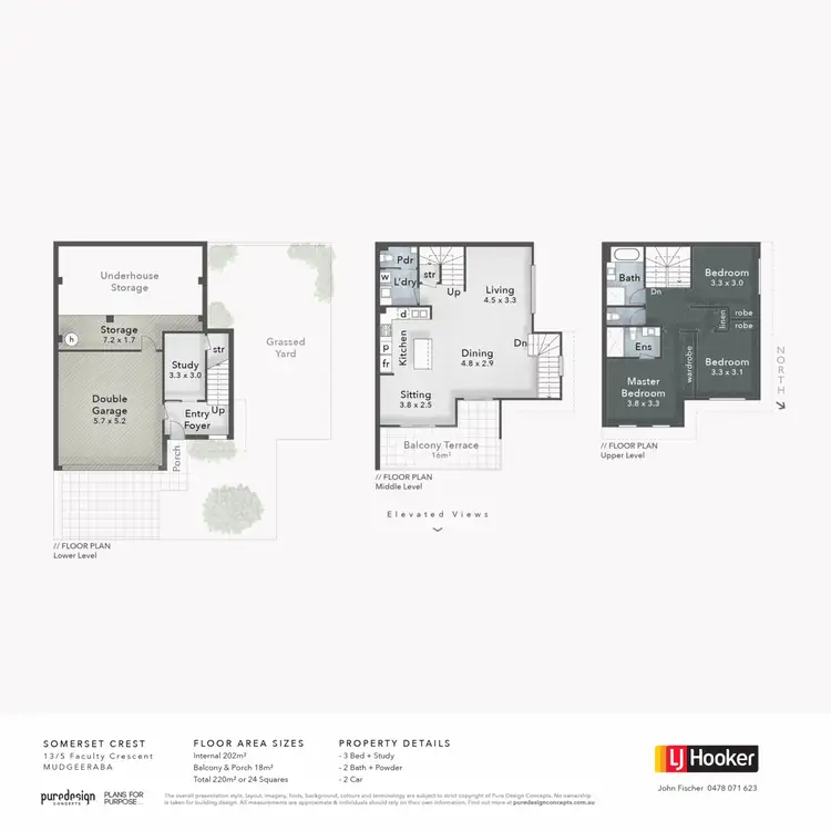 Floorplan of Homely townhouse listing, 13/5 Faculty Crescent, Mudgeeraba QLD 4213