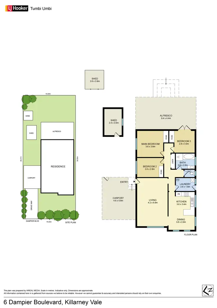 Floorplan of Homely house listing, 6 Dampier Boulevard, Killarney Vale NSW 2261