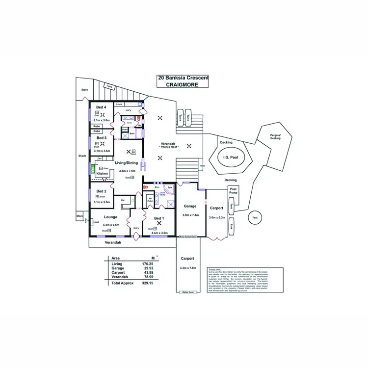 Floorplan of Homely house listing, 20 Banksia Crescent, Craigmore SA 5114
