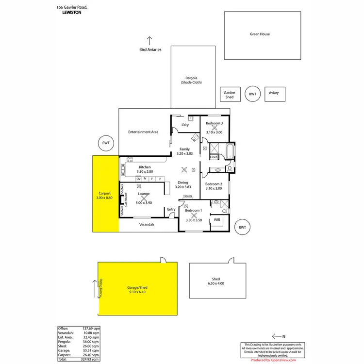 Floorplan of Homely house listing, 166 Gawler Road, Lewiston SA 5501