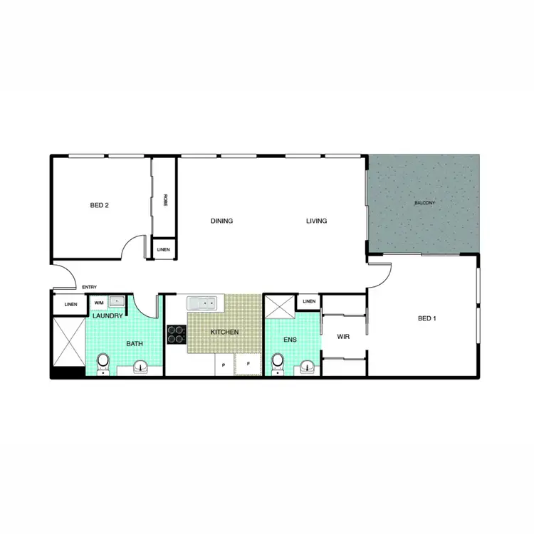Floorplan of Homely apartment listing, 19/27 Berrigan Crescent, O'connor ACT 2602