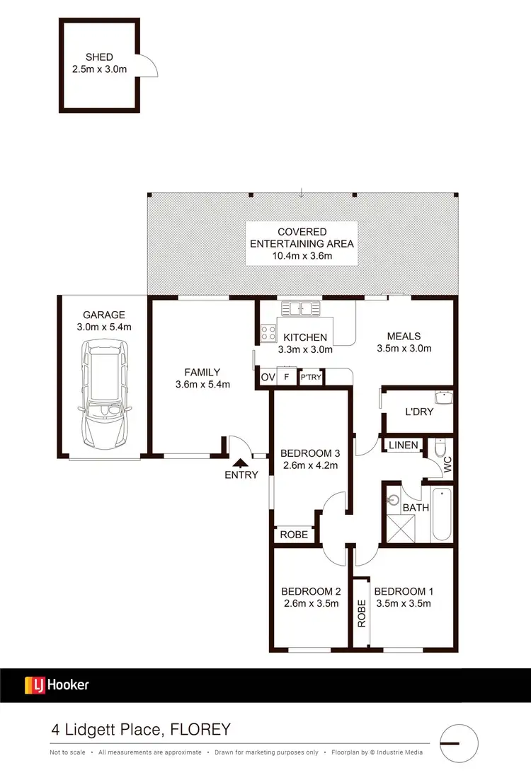 Floorplan of Homely house listing, 4 Lidgett Place, Florey ACT 2615