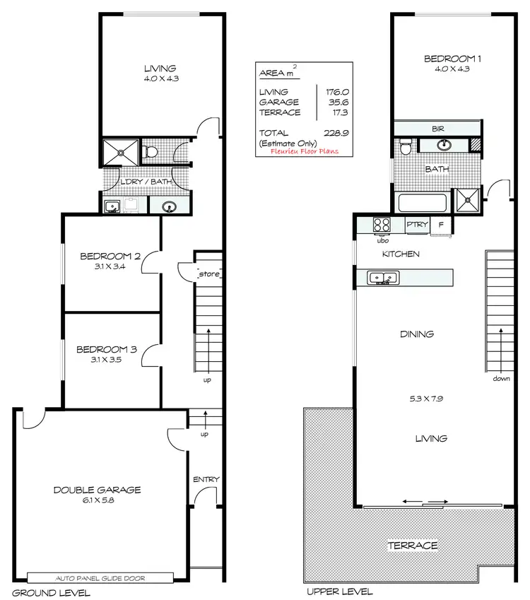 Floorplan of Homely semi-detached listing, 13A Alexander Street, Hayborough SA 5211