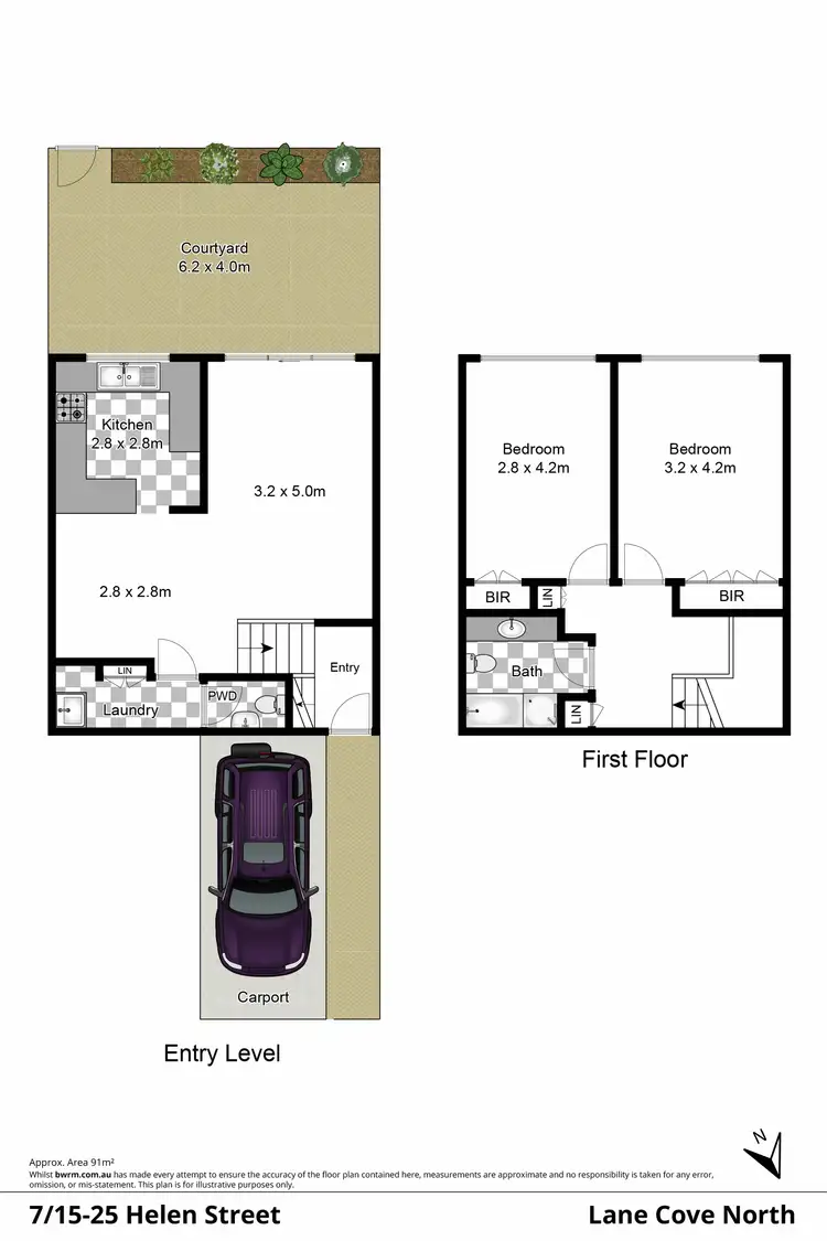 Floorplan of Homely townhouse listing, 7/15-25 Helen Street, Lane Cove NSW 2066