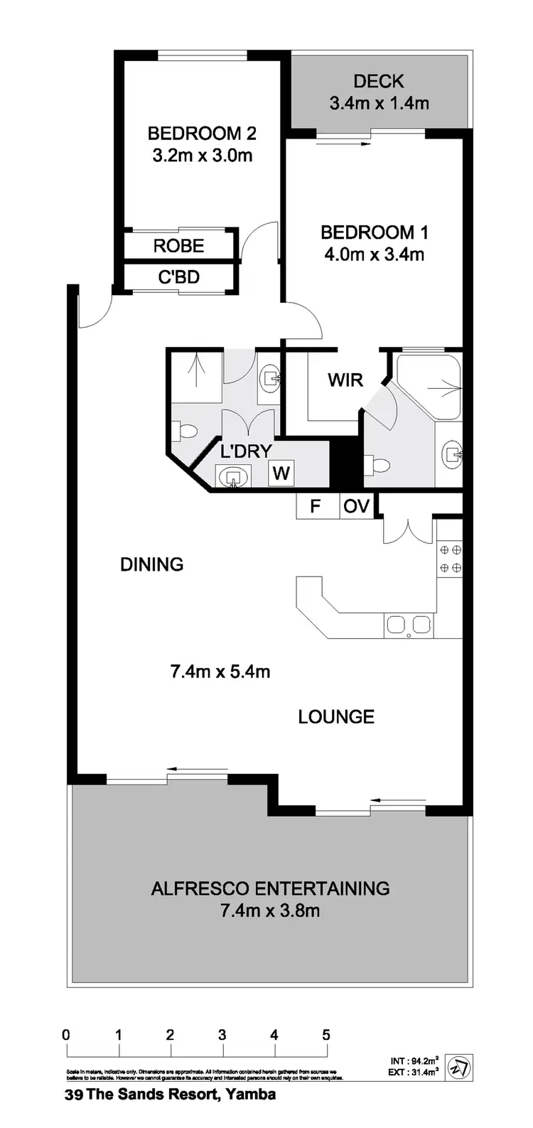 Floorplan of Homely unit listing, Unit 39/20-21 Pacific Parade, Yamba NSW 2464