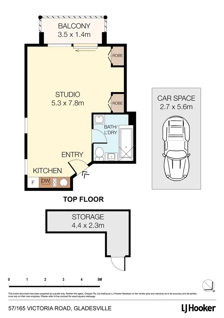 Floorplan of Homely apartment listing, 57/165 Victoria Road, Gladesville NSW 2111