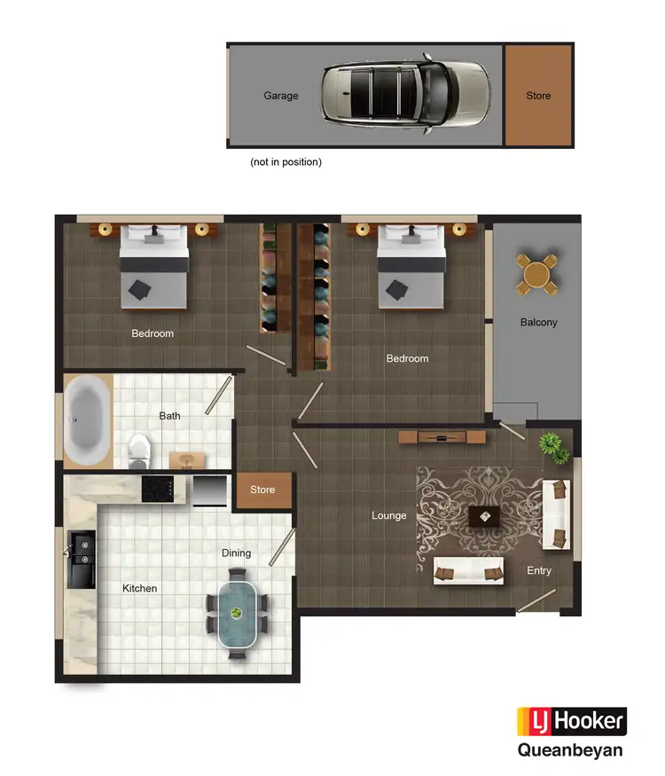 Floorplan of Homely unit listing, 17/70 Uriarra Road, Queanbeyan NSW 2620