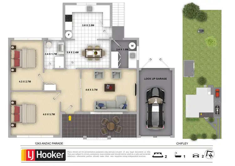 Floorplan of Homely house listing, 1243 Anzac Parade, Chifley NSW 2036