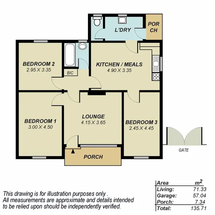 Floorplan of Homely house listing, 13 Rowe Street, Davoren Park SA 5113