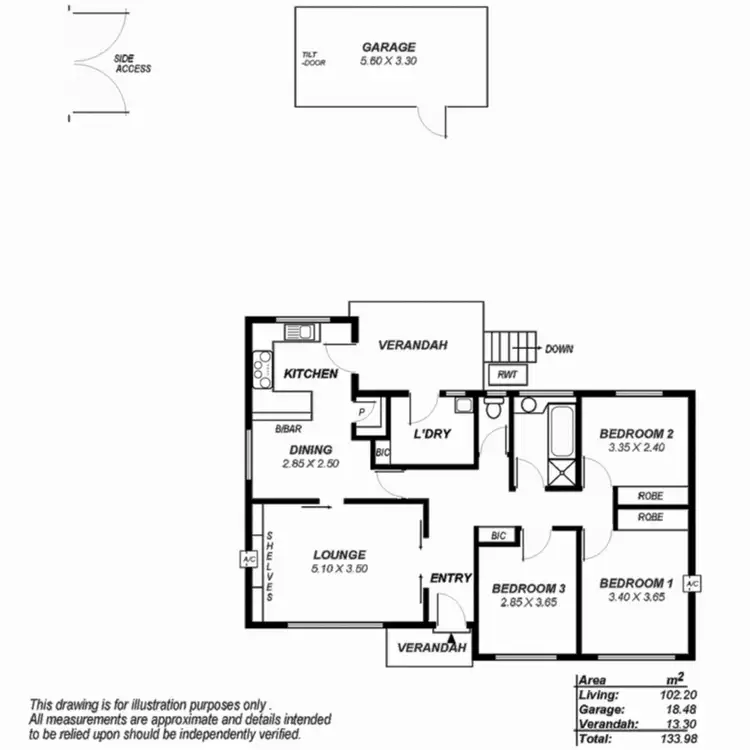 Floorplan of Homely house listing, 8 Marrett Drive, Ingle Farm SA 5098