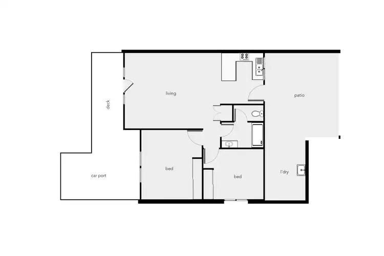 Floorplan of Homely semi-detached listing, 2/122 Wistaria Street, Holloways Beach QLD 4878