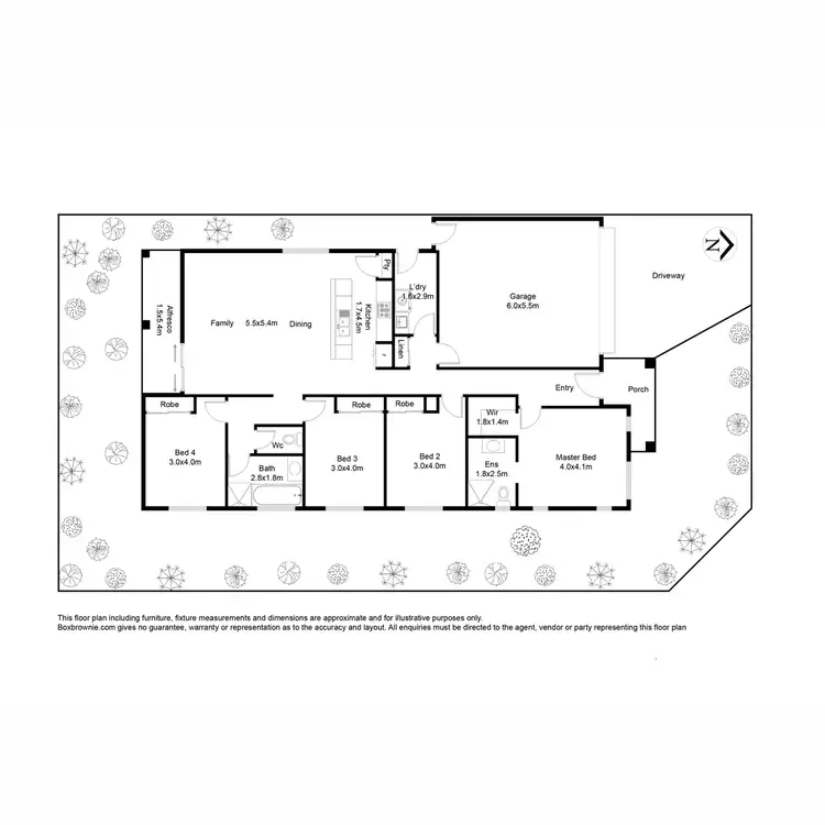 Floorplan of Homely house listing, 6 Warren Place, Truganina VIC 3029