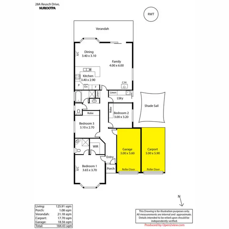 Floorplan of Homely house listing, 28A Reusch Drive, Nuriootpa SA 5355