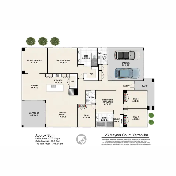 Floorplan of Homely house listing, 23 Maynor Court, Yarrabilba QLD 4207