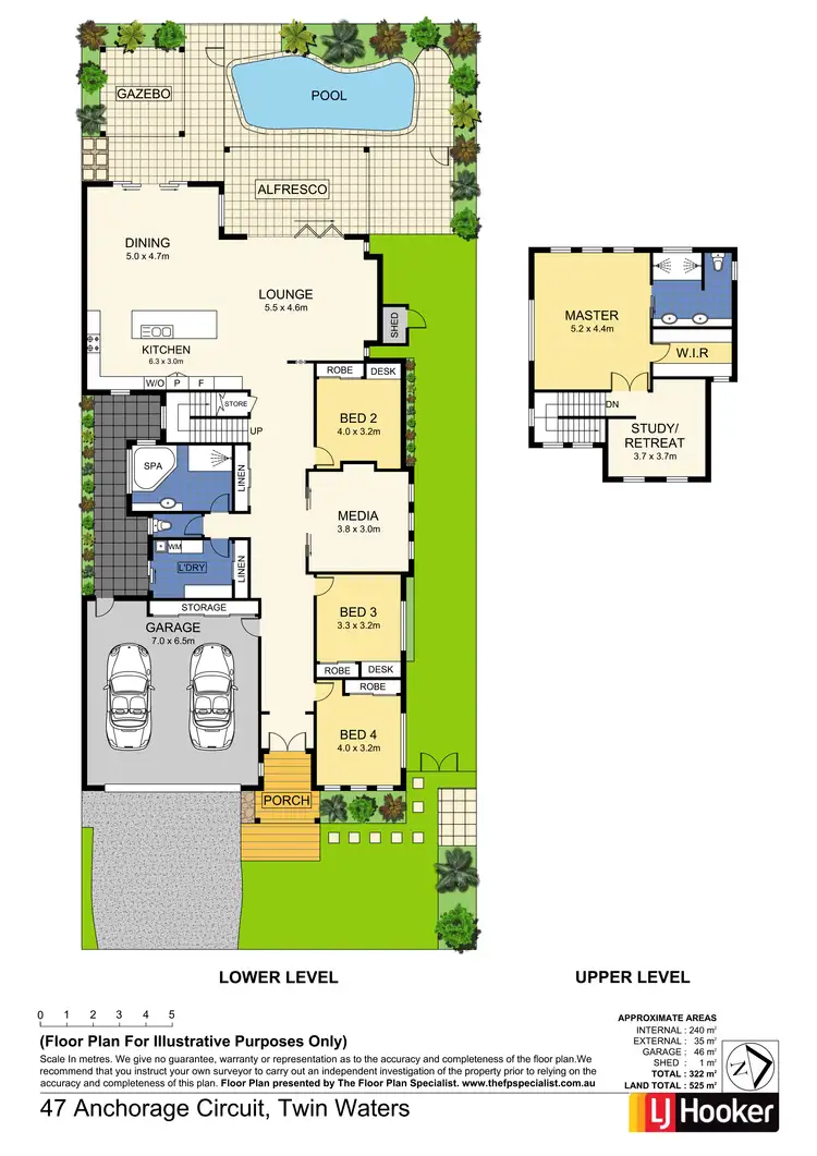 Floorplan of Homely house listing, 47 Anchorage Circuit, Twin Waters QLD 4564