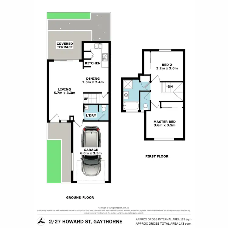 Floorplan of Homely townhouse listing, 2/27 Howard Street, Gaythorne QLD 4051
