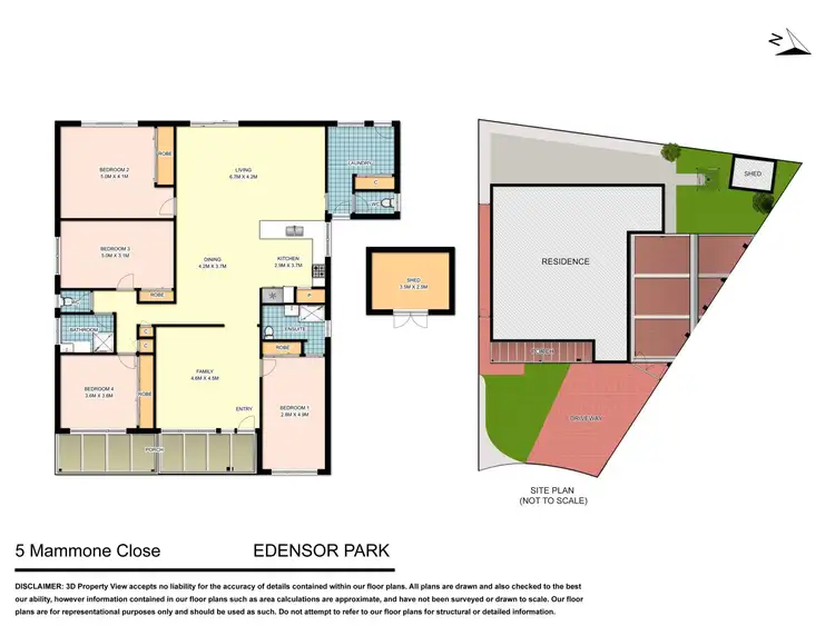 Floorplan of Homely house listing, 5 Mammone Close, Edensor Park NSW 2176