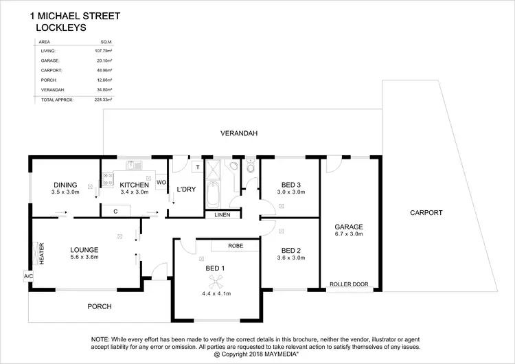 Floorplan of Homely house listing, 1 Michael Street, Lockleys SA 5032