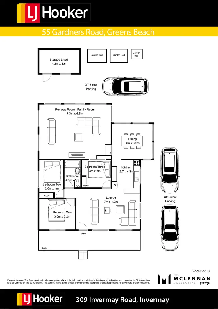 Floorplan of Homely house listing, 55 Gardners Road, Greens Beach TAS 7270