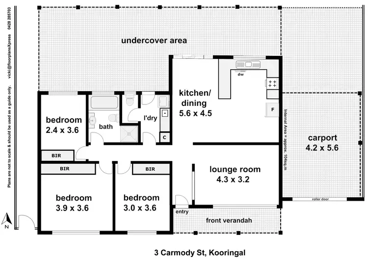 Floorplan of Homely house listing, 3 Carmody Street, Kooringal NSW 2650