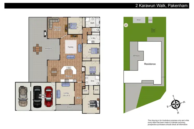 Floorplan of Homely house listing, 2 Karawun Walk, Pakenham VIC 3810