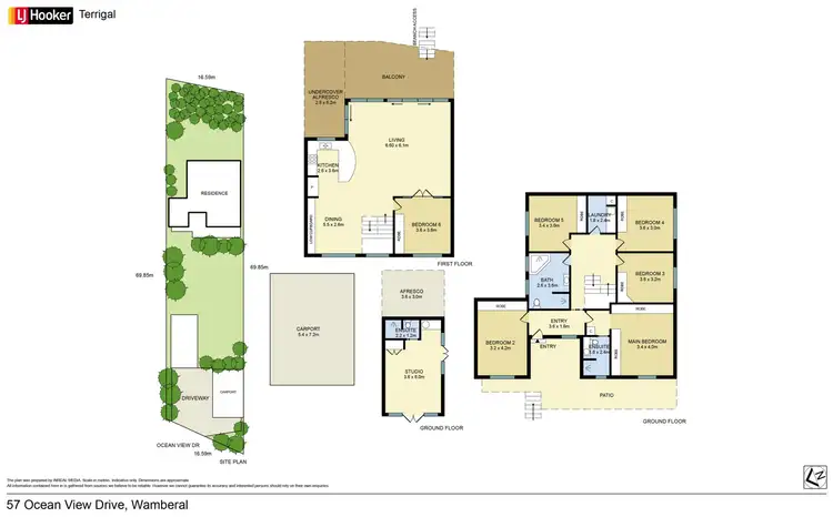 Floorplan of Homely house listing, 57 Ocean View Drive, Wamberal NSW 2260