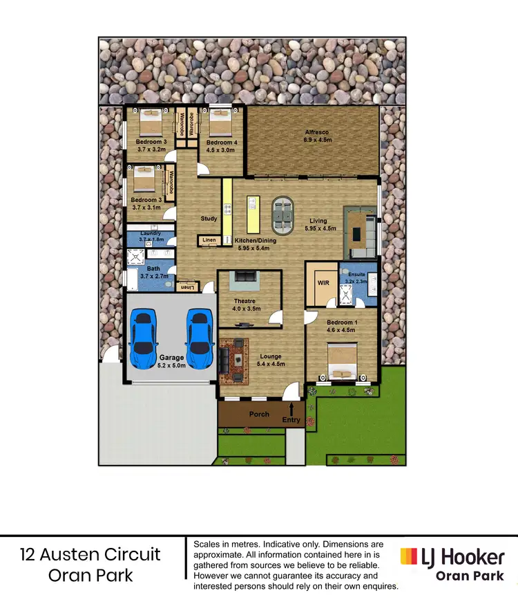 Floorplan of Homely house listing, 12 Austen Circuit, Oran Park NSW 2570