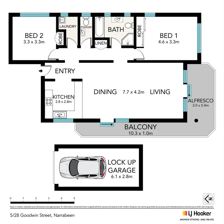 Floorplan of Homely apartment listing, 5/28 Goodwin Street, Narrabeen NSW 2101