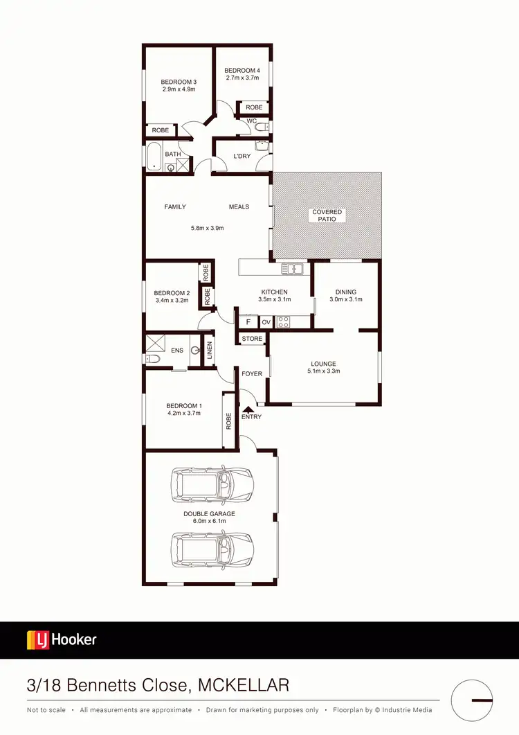Floorplan of Homely townhouse listing, 3/18 Bennetts Close, Mckellar ACT 2617