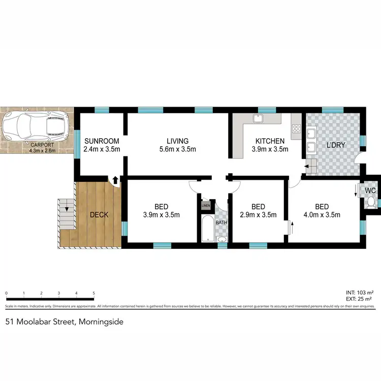 Floorplan of Homely house listing, 51 Moolabar Street, Morningside QLD 4170