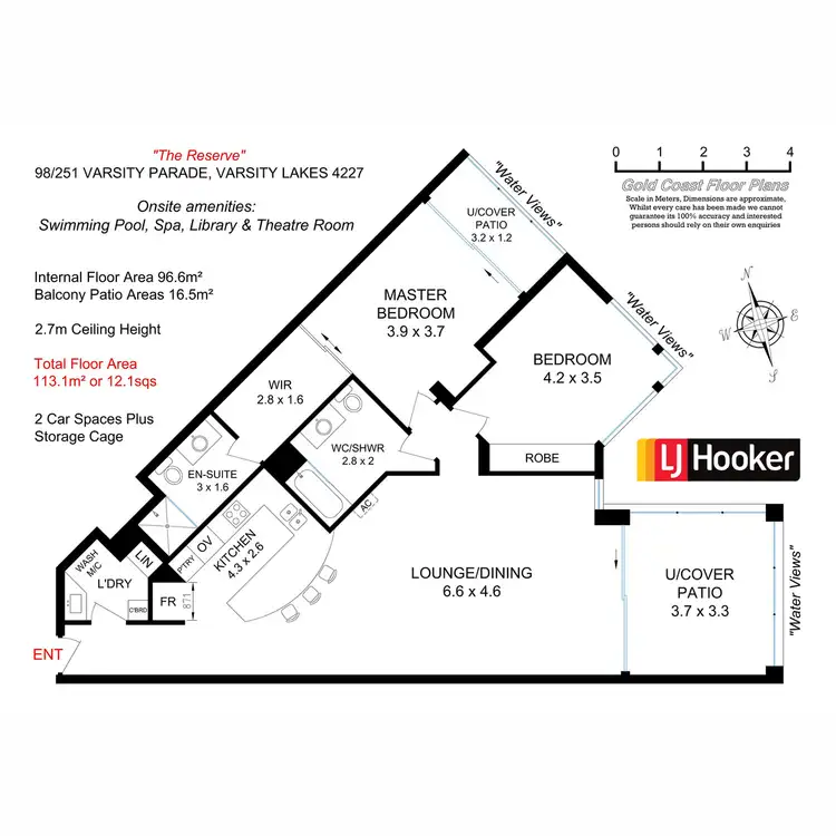 Floorplan of Homely unit listing, 98/251 Varsity Parade, Varsity Lakes QLD 4227