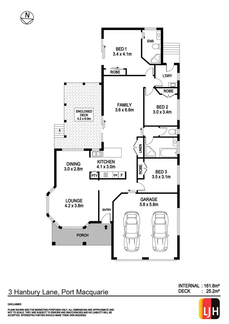 Floorplan of Homely house listing, 3 Hanbury Lane, Port Macquarie NSW 2444