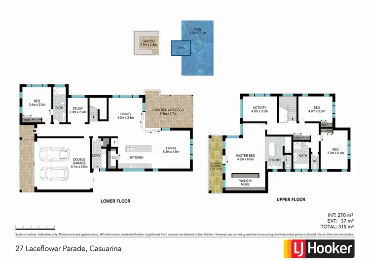 Floorplan of Homely house listing, 27 Laceflower Parade, Casuarina NSW 2487