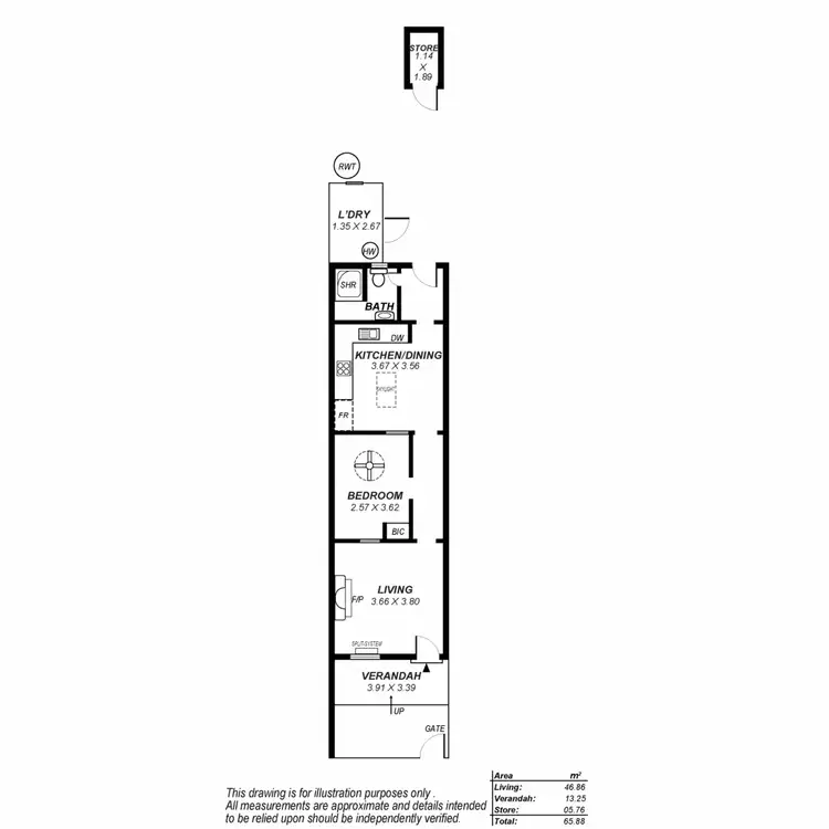 Floorplan of Homely house listing, 12 Ada Street, Adelaide SA 5000