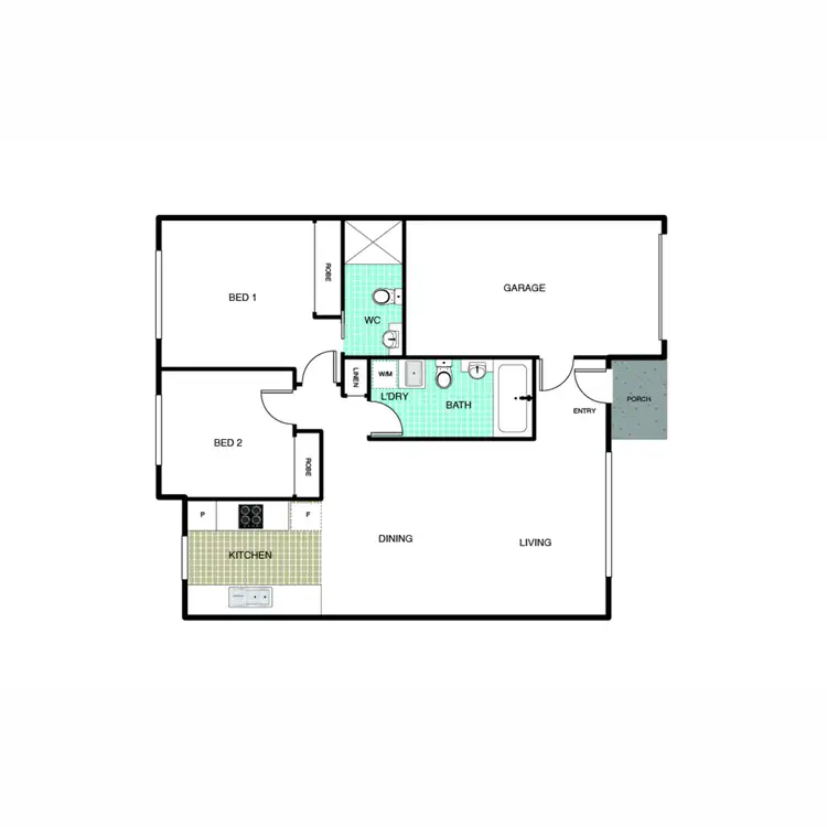 Floorplan of Homely townhouse listing, 18/7 Loveday Crescent, Casey ACT 2913
