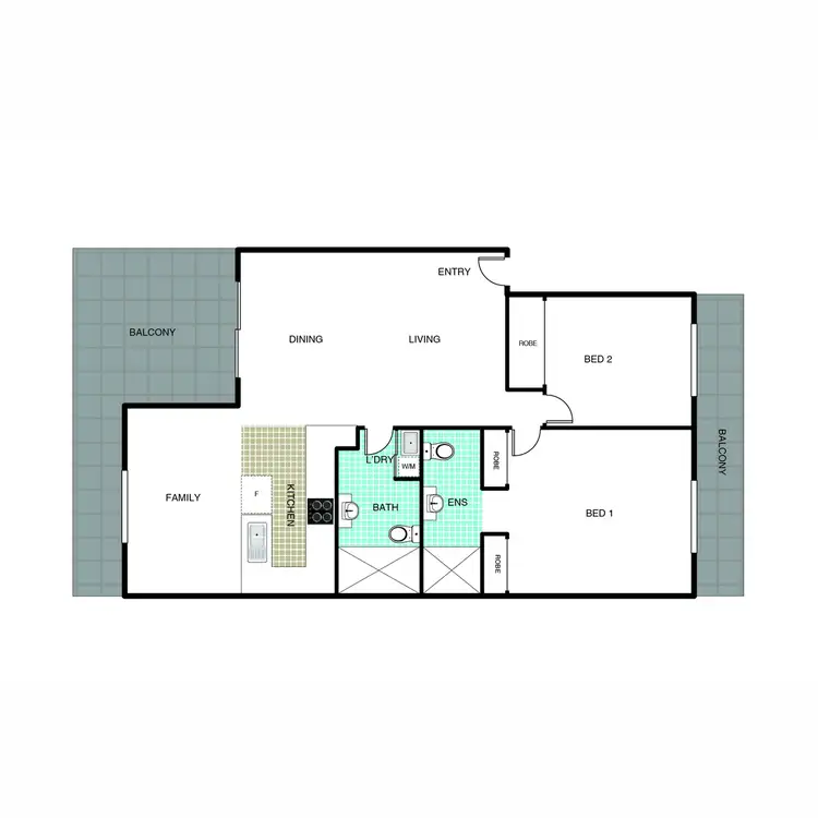 Floorplan of Homely apartment listing, 64/20 Federal Highway, Watson ACT 2602