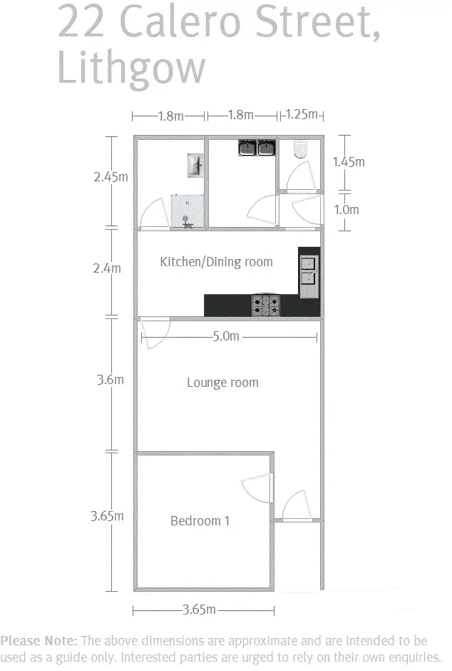 Floorplan of Homely house listing, 22 Calero Street, Lithgow NSW 2790
