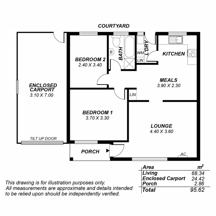 Floorplan of Homely unit listing, 4/1 Dutton Avenue, Hectorville SA 5073