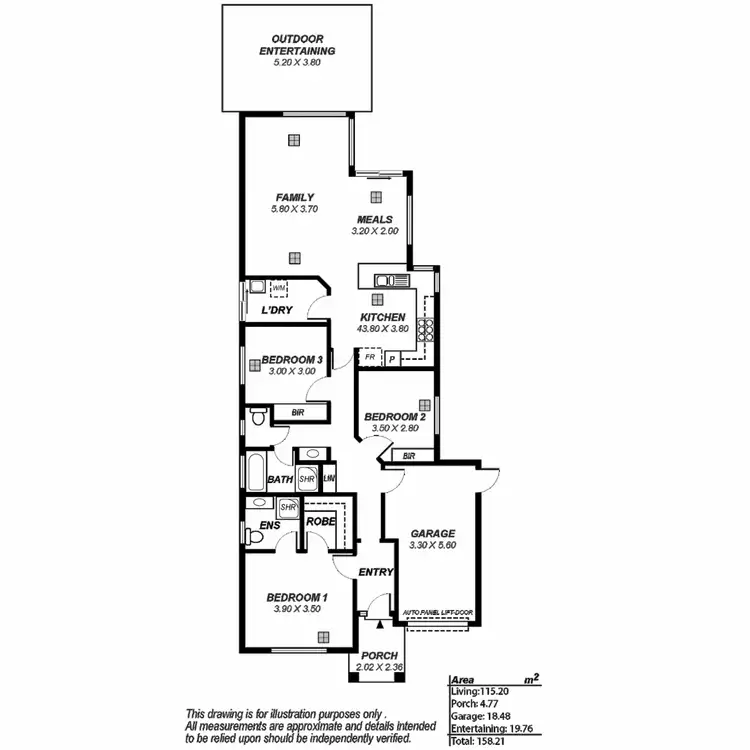 Floorplan of Homely house listing, 18A Hotchkiss Crescent, Croydon Park SA 5008