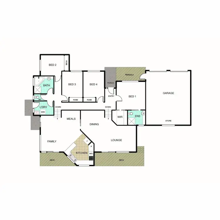 Floorplan of Homely townhouse listing, 3/7 Mugglestone Place, Bruce ACT 2617