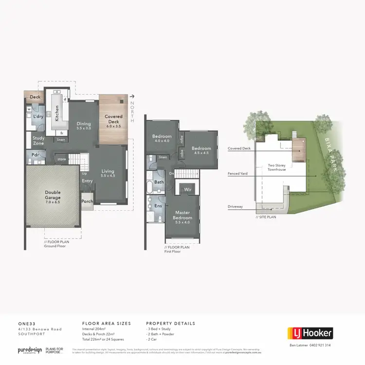 Floorplan of Homely townhouse listing, 4/133 Benowa Road, Southport QLD 4215