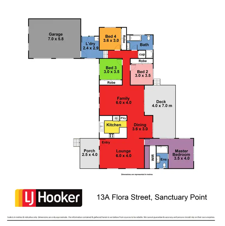 Floorplan of Homely house listing, 13A Flora Street, Sanctuary Point NSW 2540