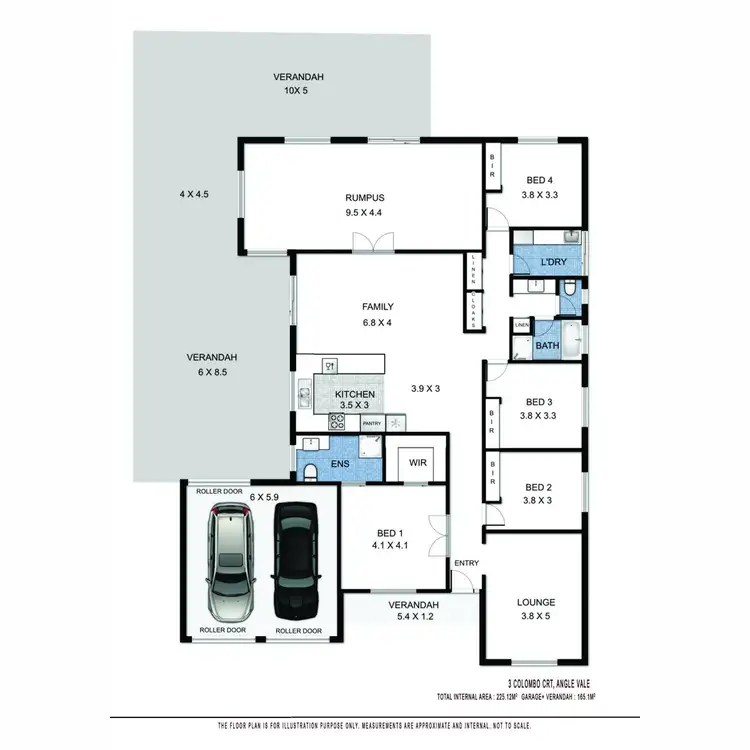 Floorplan of Homely house listing, 3 Colombo Court, Angle Vale SA 5117